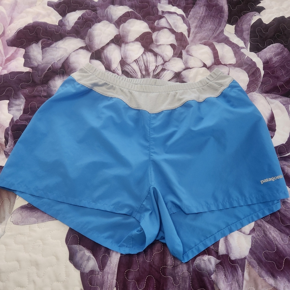 Patagonia Women's Blue Running Shorts Size Large